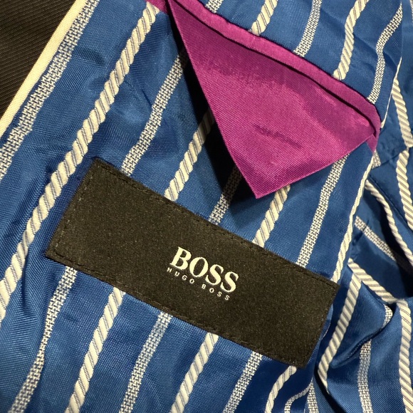 Hugo Boss Black Label Tech Fabric Blazer – Navy with Nautical Detailing (40R) - Picture 5 of 7